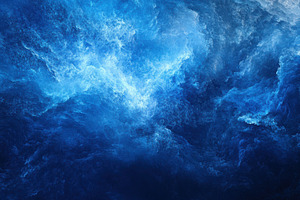 Abstract Blue Ocean Depth Texture Ba, a Photo by Pixeness Studio