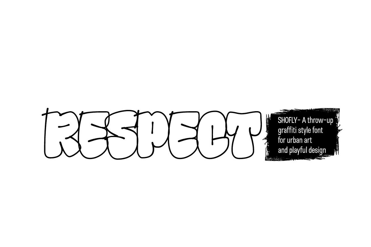 Shofly - Throw up Graffiti, a Blackletter Font by Ridha-38.lineart (Photo 10 of 10)