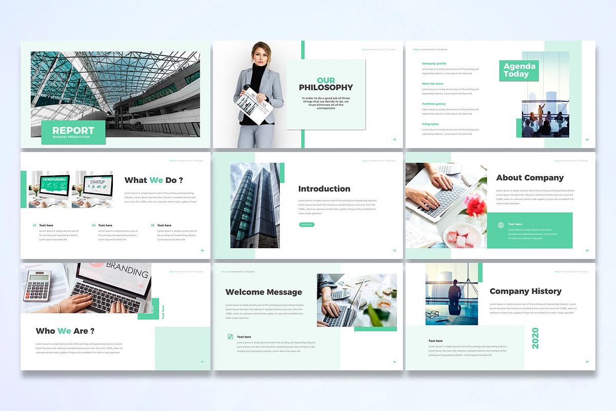 Report - Google Slides Template, a Presentation Template by UnicodeID