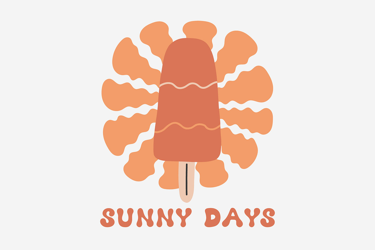 Ice Cream Groovy Font, a Sans Serif Font by AnkaDrozd (Photo 6 of 8)
