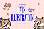 Cute Cat Illustrations 100+, an Animal Illustration by Ryan Rivaldo Vierra (Thumbnail 1 of 3)