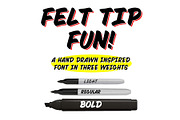 Felt Tip Fun, a Font by IanWing (Thumbnail 1 of 5)