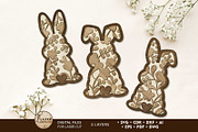 Easter Bunny Set, Multilayer Decor, a Design Template by LaserCutano (Thumbnail 1 of 7)