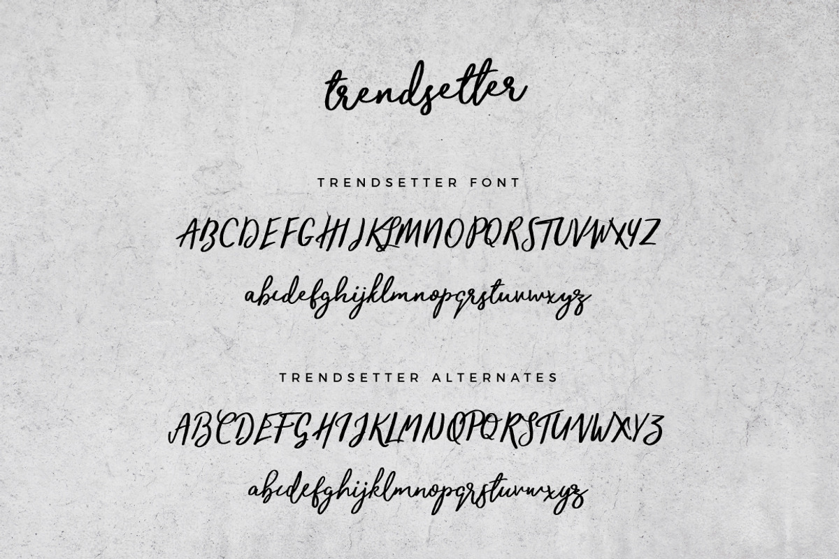 Trendsetter Font preview 7