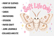 Soft Life Only Moth PNG, a Transportation Illustration by SinaCreation (Thumbnail 3 of 7)