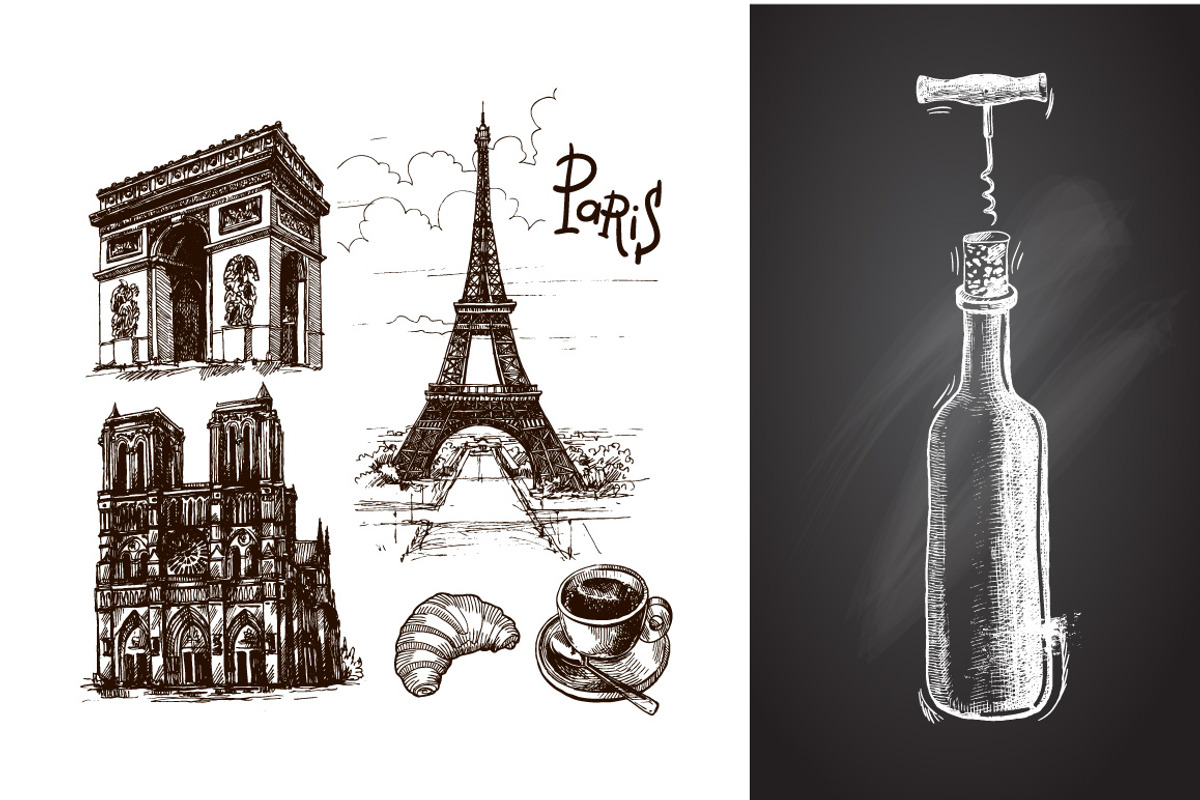 Set of Paris sketches, a Decorative Illustration by Steshnikova (Photo 3 of 4)