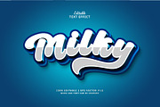 Text Effect Milky, a Layer Style Add-On by Navy Graphic (Thumbnail 1 of 2)