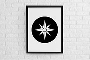 Compass Silhouette SVG, an Object Illustration by newminddesign (Thumbnail 2 of 3)