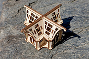 Small 3d Greenhouse - Laser Cut File, an Object Graphic by VectorPainter (Thumbnail 7 of 14)