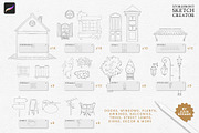 Storefront Creator Brushes Procreate, a Brush Add-On by Julia Dreams (Thumbnail 2 of 6)