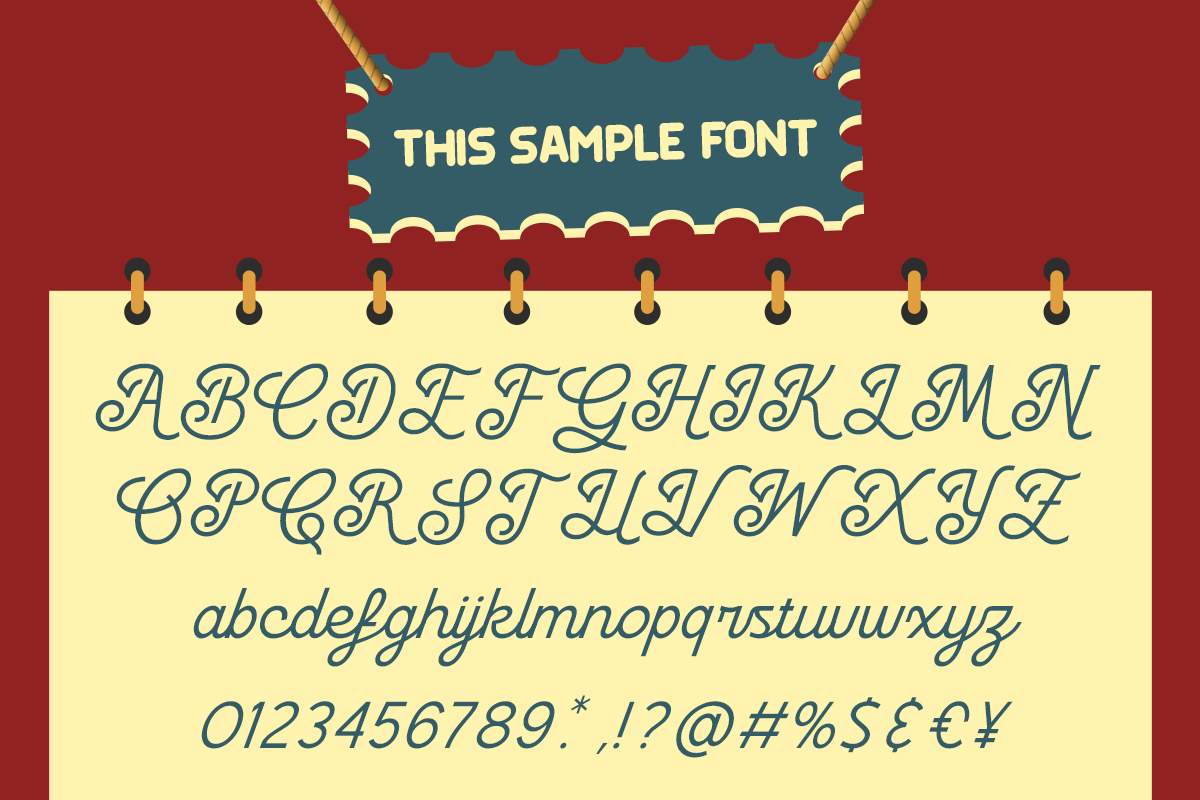 Dh Kellia - 7 Vintage Script Family, a Script Font by Dharmas Foundry (Photo 15 of 17)
