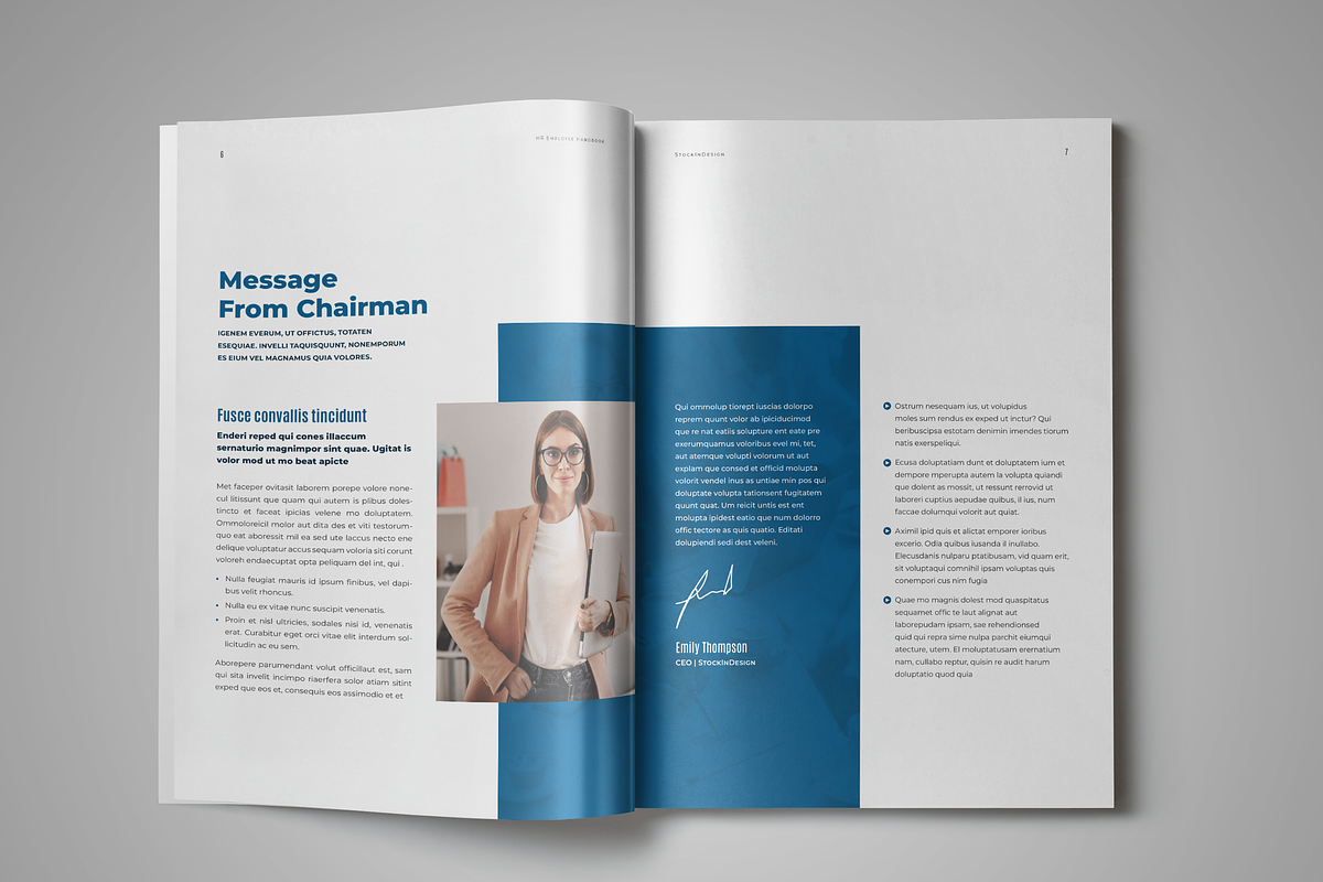 HR / Employee Handbook, a Brochure Template by StockInDesign (Photo 3 of 10)