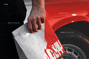 Paper Bag Held Classic Car Mockup, a Packaging Mockup by creatsy5 (Thumbnail 3 of 6)