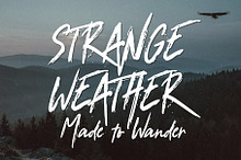 Strange Weather - Adventure font