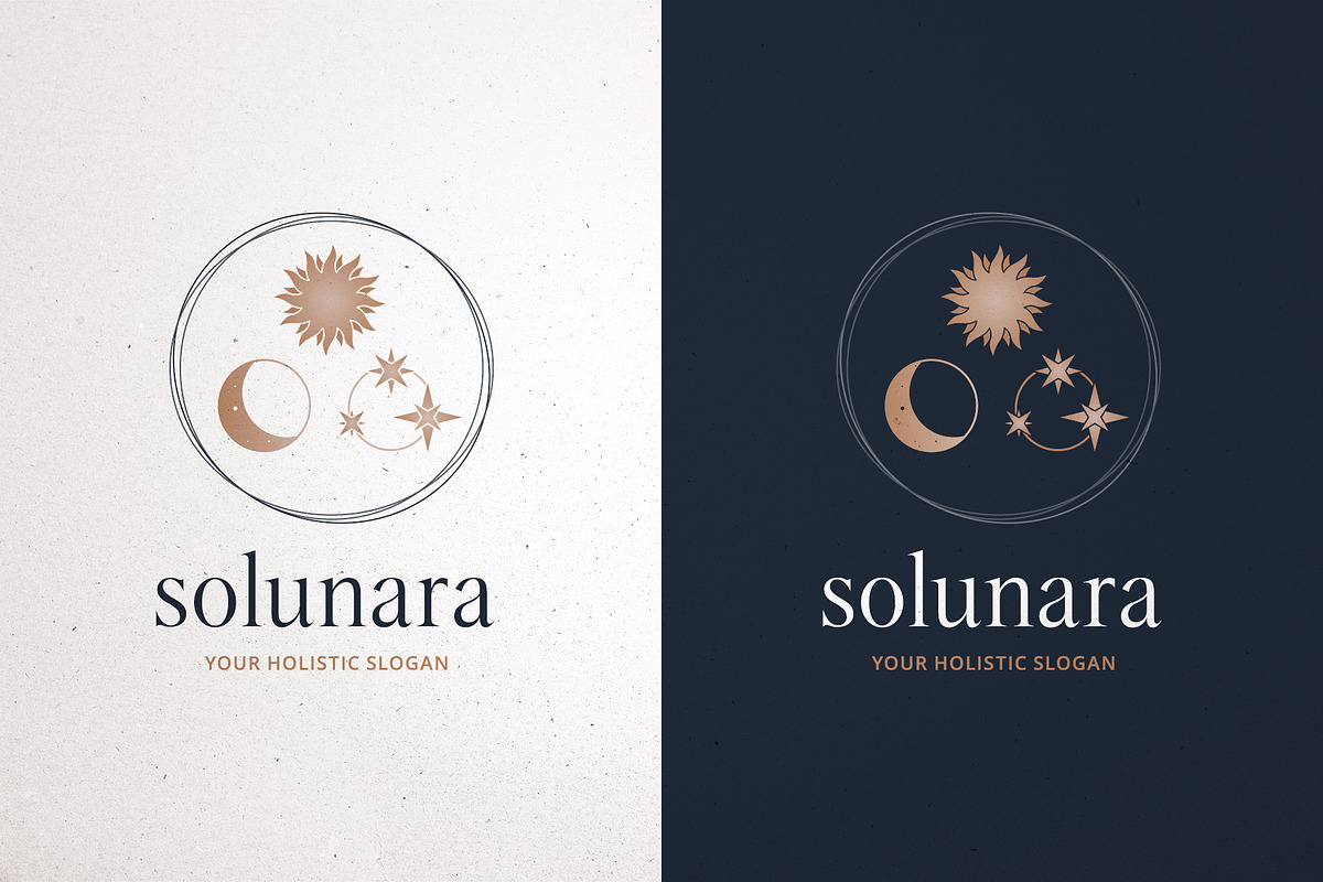 Spiritual Sun Moon Logo - Canva & AI preview 2