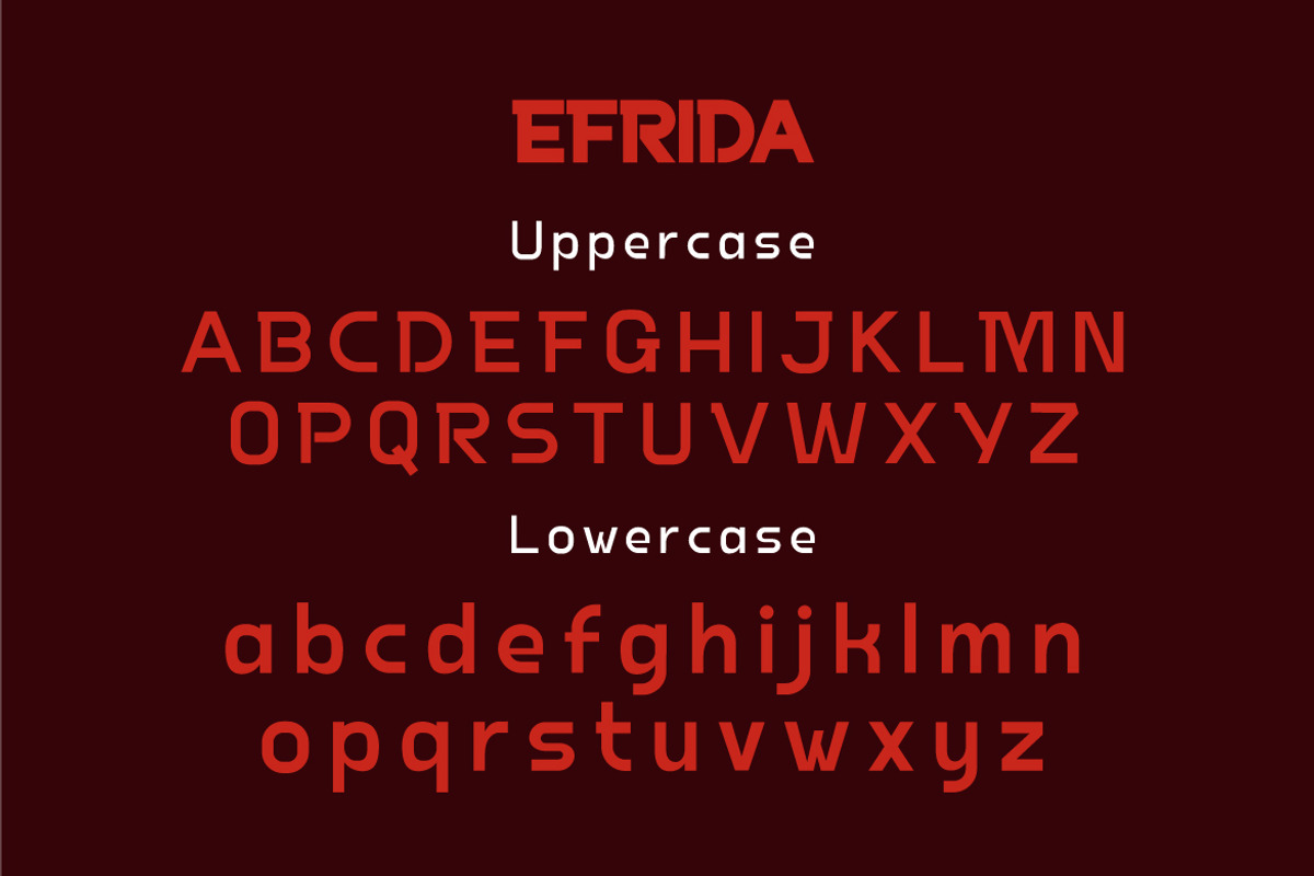 Efrida, a Sans Serif Font by twinstd (Photo 9 of 11)