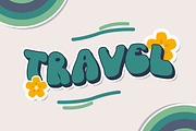 Coventry - Groovy Retro Font, a Script Font by AQR Studio (Thumbnail 5 of 9)