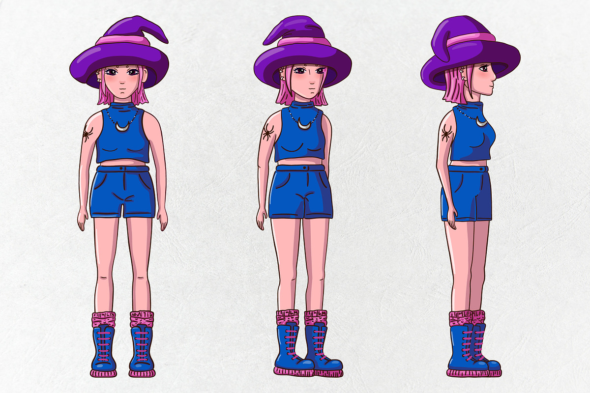 Witch character design, a Person Illustration by VaraNa Art (Photo 3 of 9)