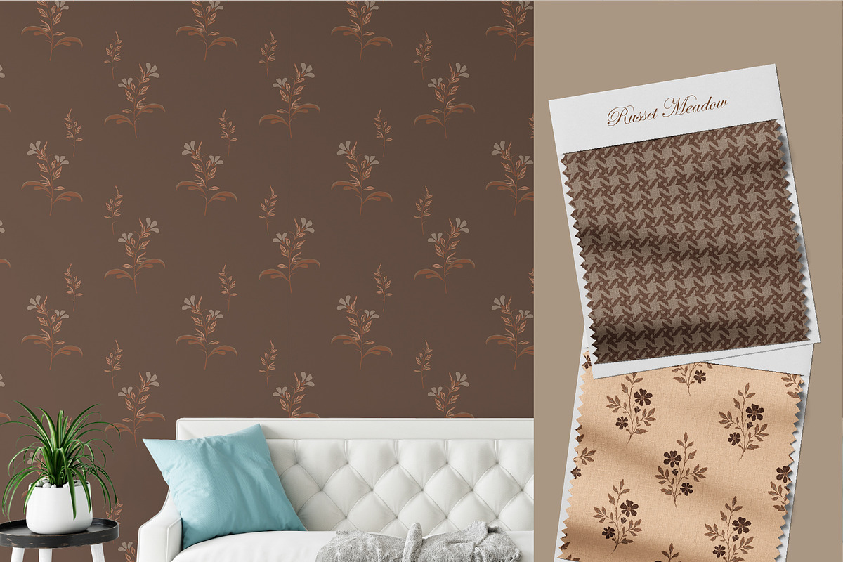 Russet Meadow - Seamless Patterns, a Pattern Graphic by InaCorart (Photo 8 of 13)