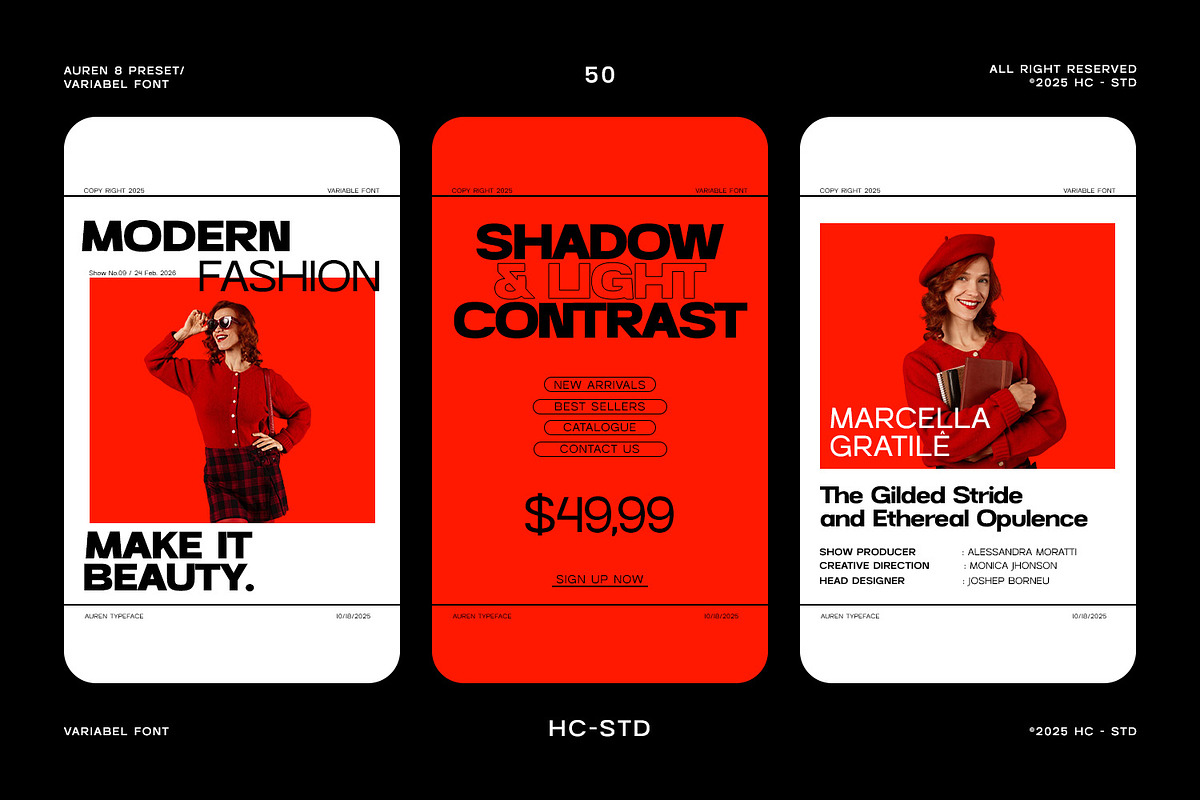 AUREN – Modern Variable Font, a Sans Serif Font by Hasbi Creative (Photo 4 of 10)