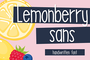 Lemonberry Sans- Handwritten Font