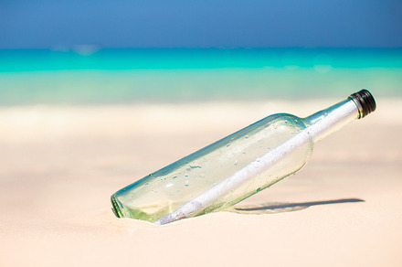 Bottle with a message buried in the white sand featuring ocean, sea, and, a Nature Photo by travnikovstudio