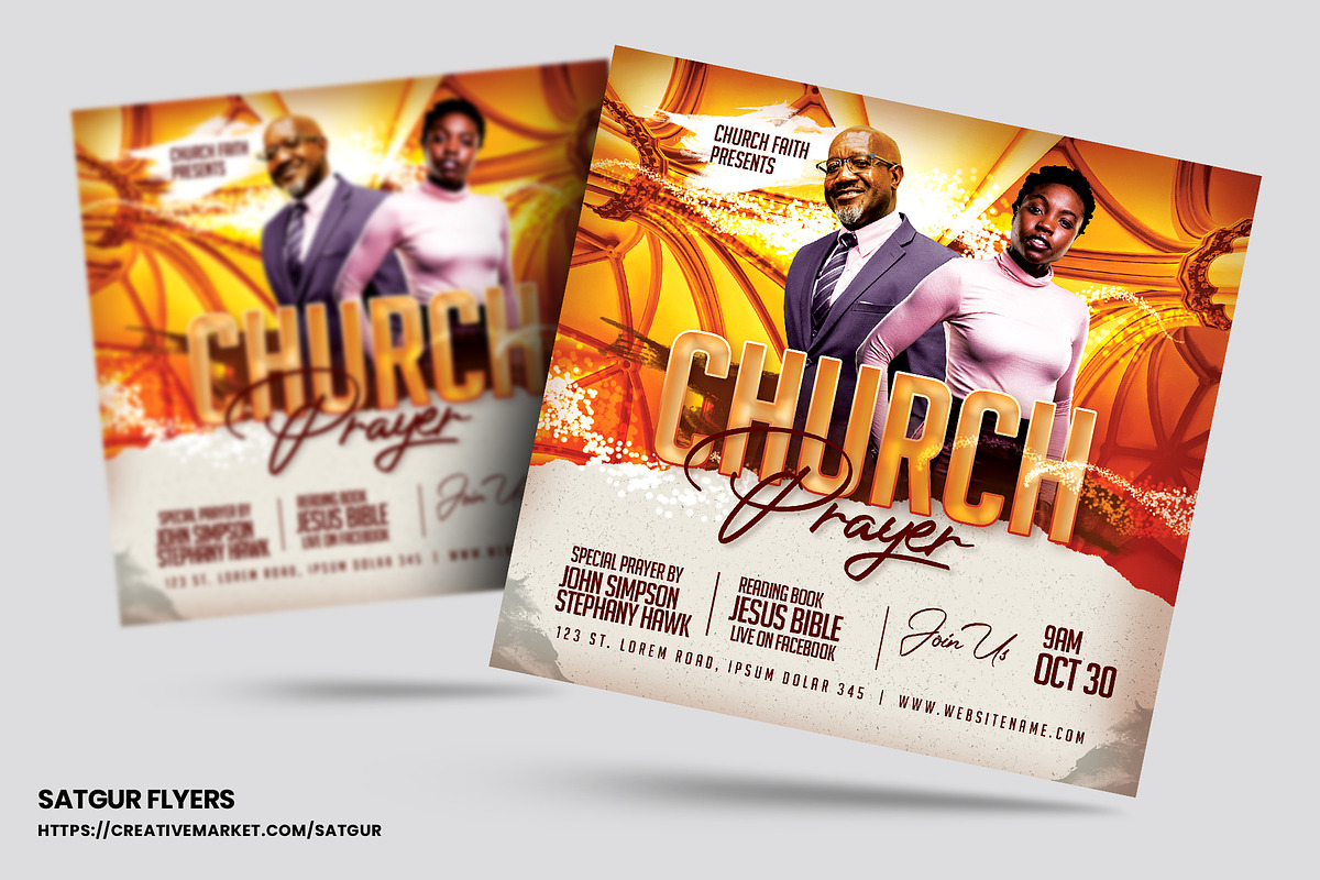 Church Flyers Bundle - Vol 6, a Flyer Template by Satgur Graphic Design (Photo 5 of 11)