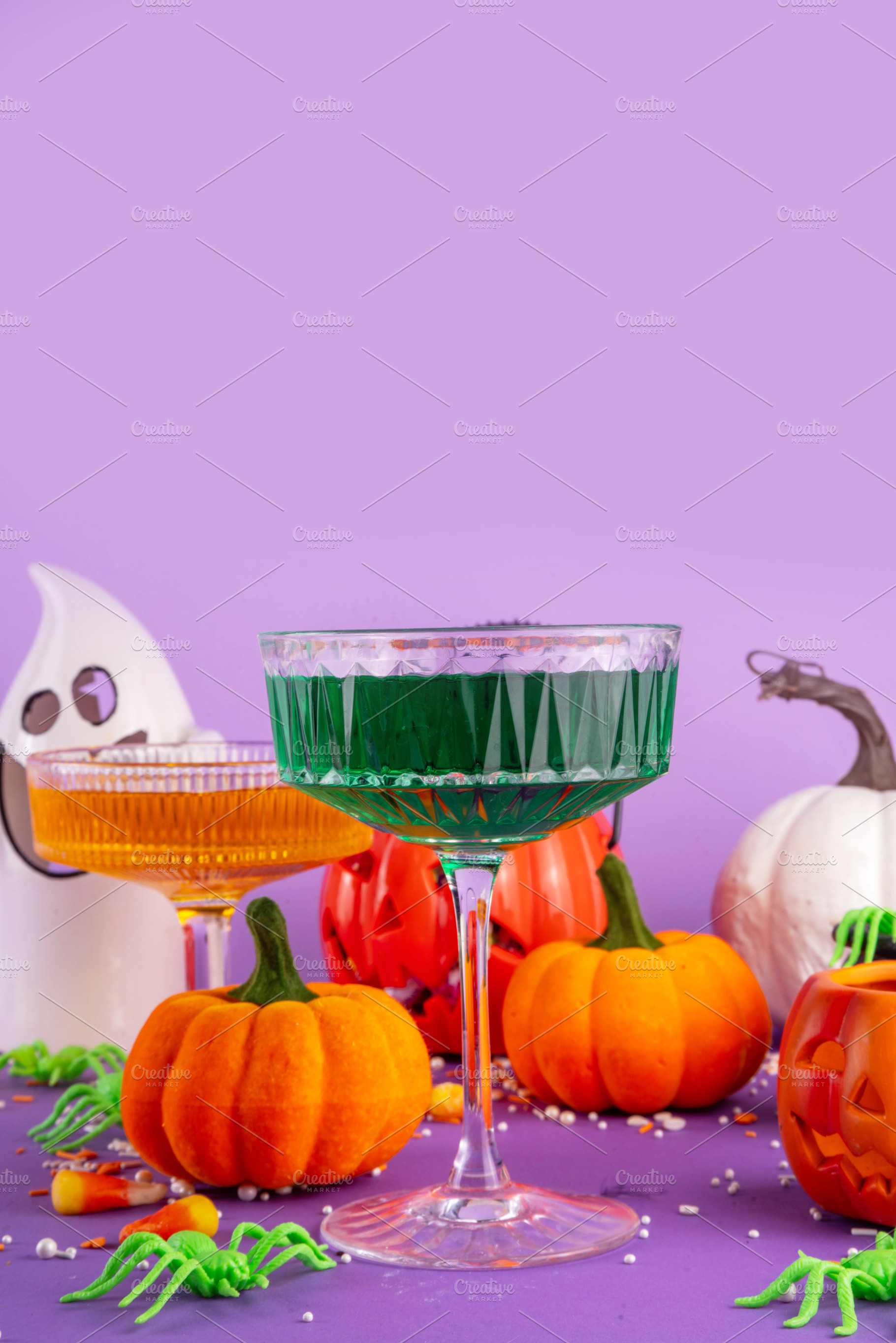 High colored bright Halloween greeting card background, Hallowee, a Holiday Photo by Rimma