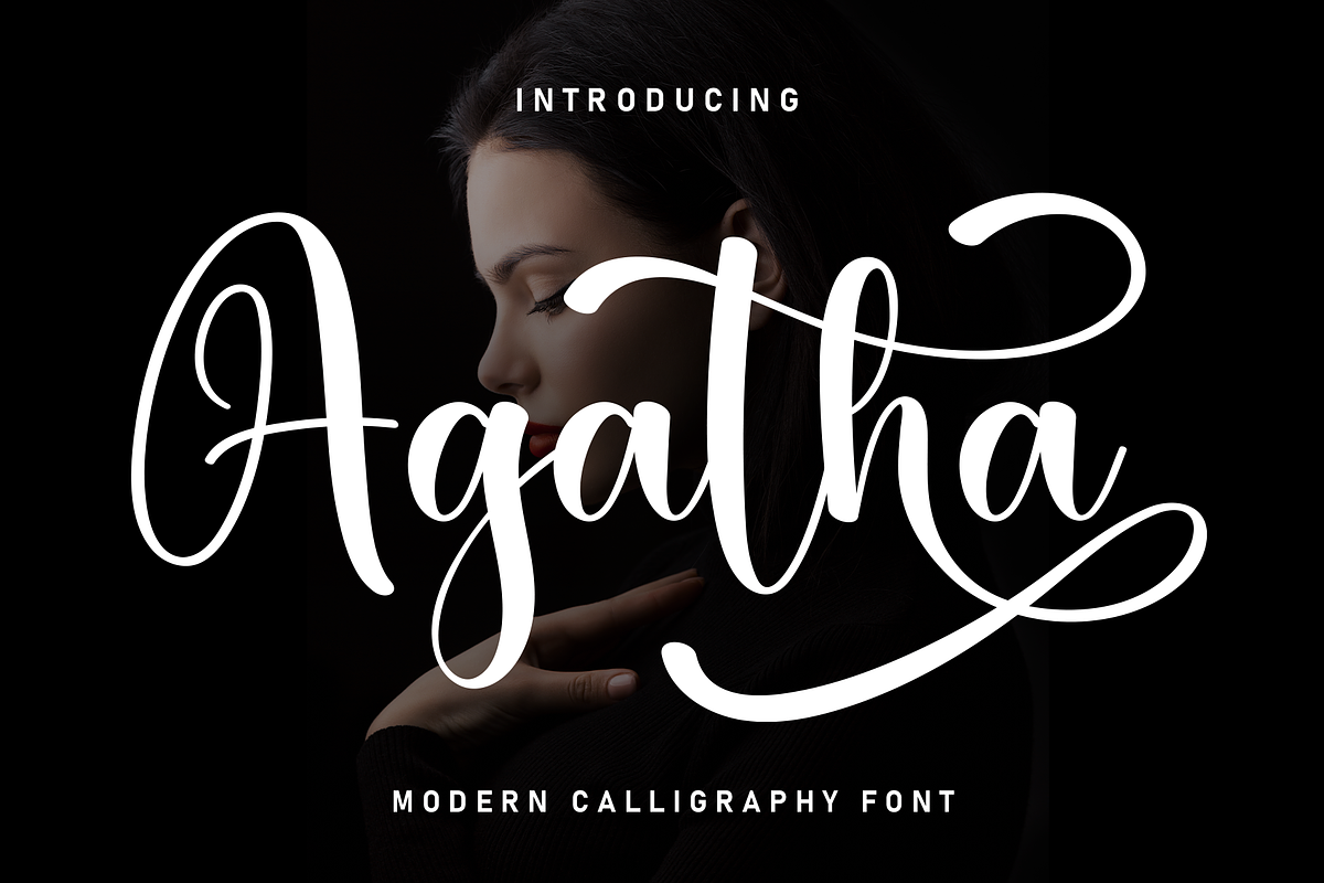 Agatha | Script Font, a Handwritten Font by Scratchones (Photo 1 of 9)