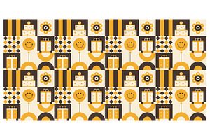 Retro birthday celebration, a Decorative Illustration by Creative Backgrounds