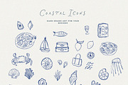 Coastal Icons & Hand Drawn Frames, an Object Graphic by Laras Wonderland (Thumbnail 9 of 16)