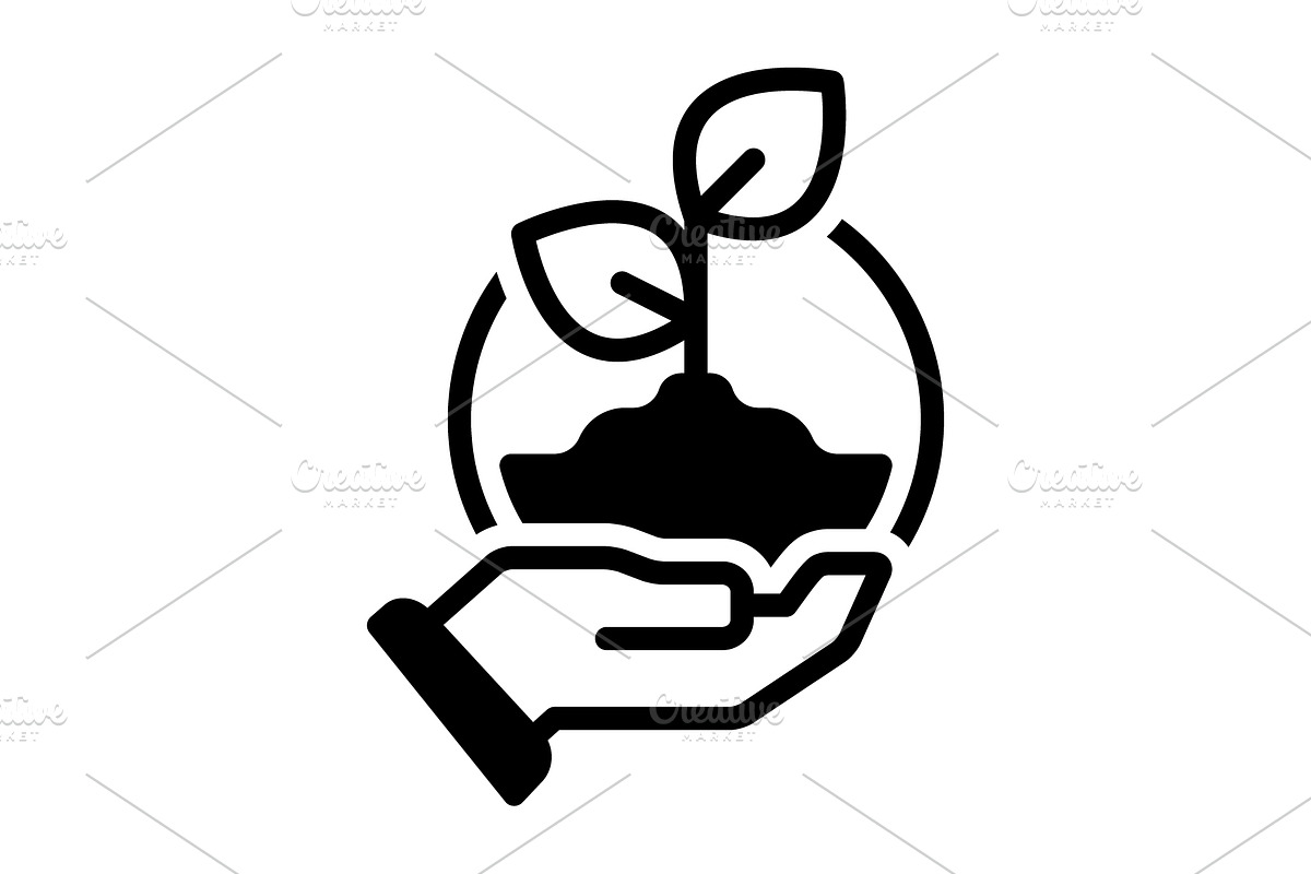 Sustainability solid icon, a Solid Icon by Creative priyanka