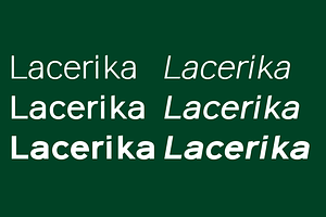 Lacerika Modern Sans Serif Font