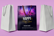 Happy New Year Fireworks Background, a Background Graphic by Digital Studio (Thumbnail 3 of 7)