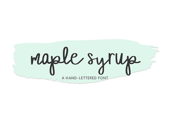 Maple Syrup, Hand-Lettered Font preview 6