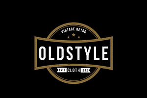 Vintage Old Style Apparel Emblem