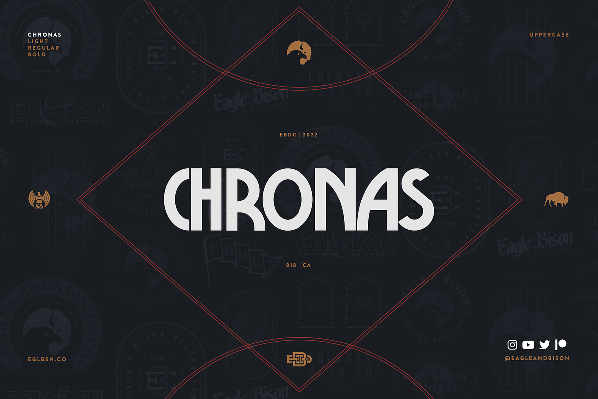 Chronas, a Sans Serif Font by Eagle & Bison Design Co. (Photo 1 of 4)