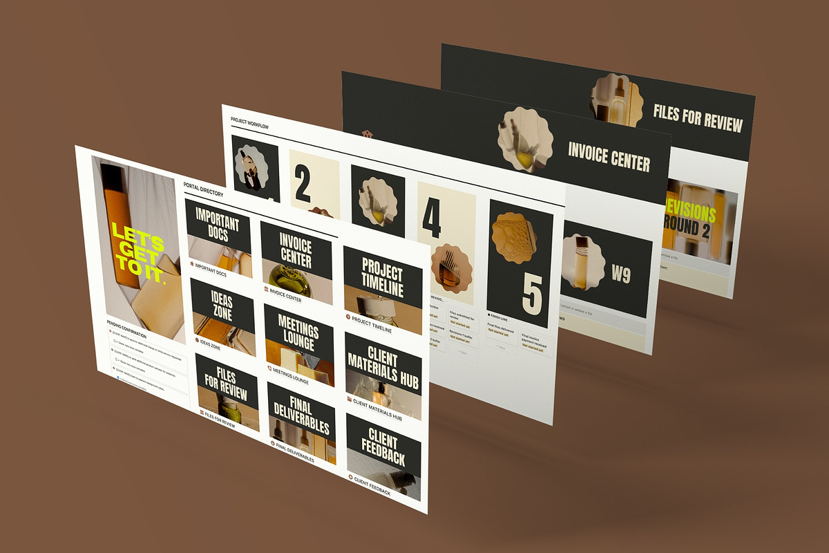Client Portal Notion Template, a Templates & Theme by Knotably Creative House (Photo 4 of 5)
