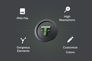 Cricoins - Cryptocoins 3D Icon Pack, an Object 3D Model by Iqonic Design (Thumbnail 2 of 8)