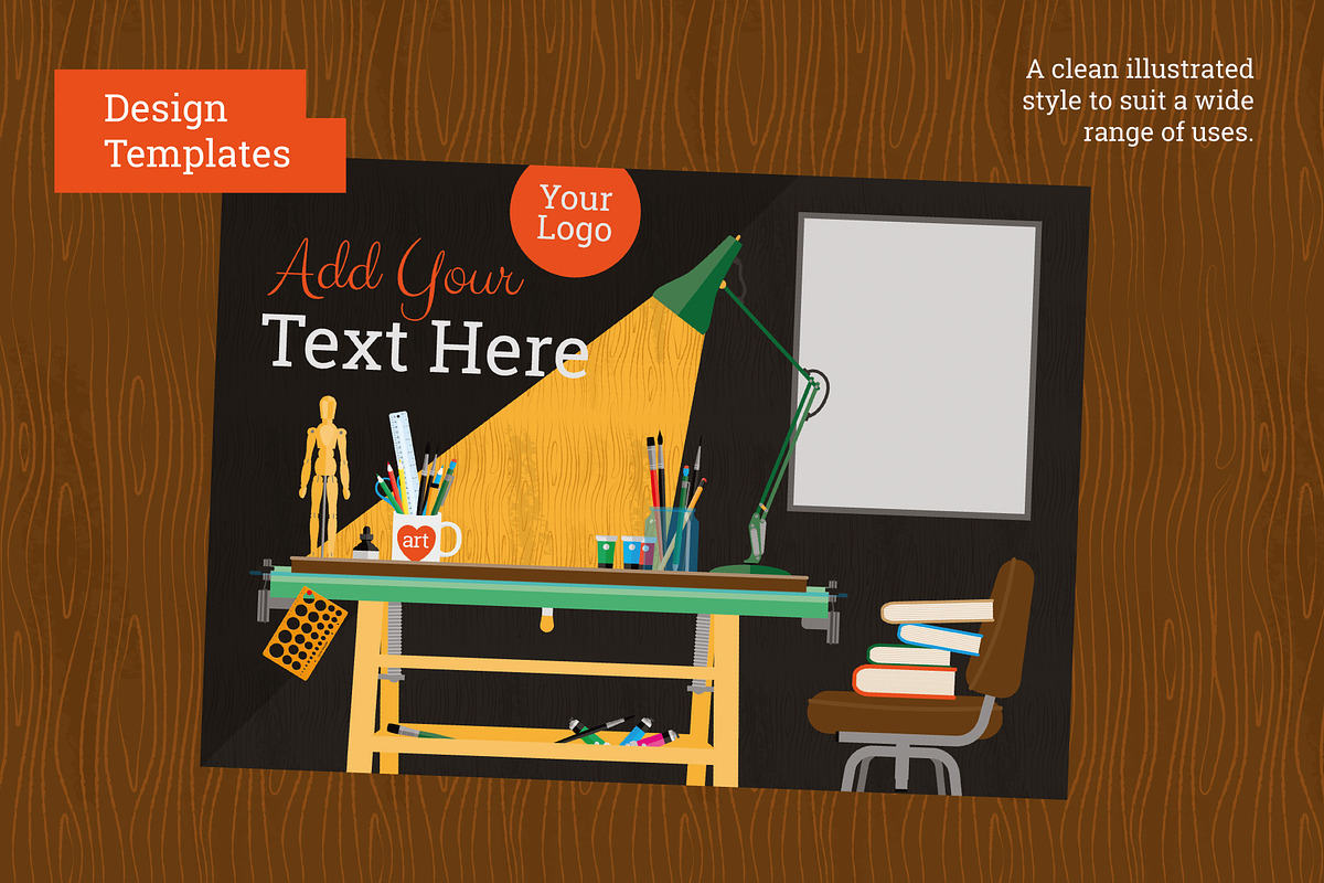 Art Supply Illustration Pack, a Work Illustration by Wingsart Studio (Photo 9 of 12)