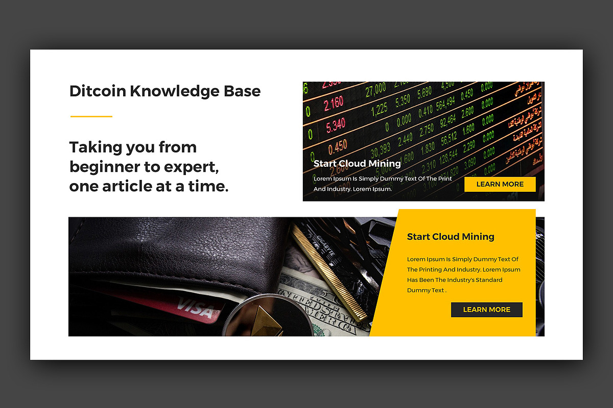 Cryptocurrency PowerPoint Template, a Presentation Template by iHemalaya