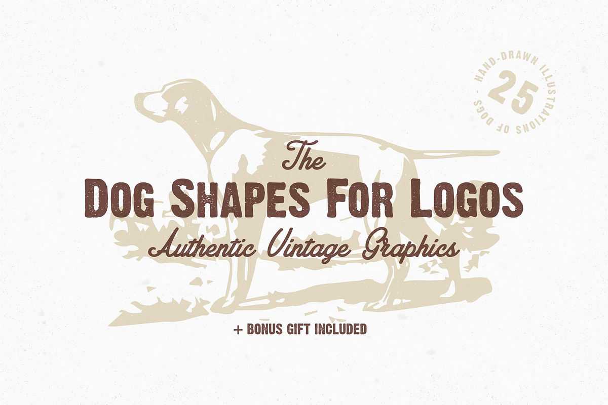 The Dog Shapes For Logos Pack, a Shape Add-On by LovePowerDesigns (Photo 1 of 6)