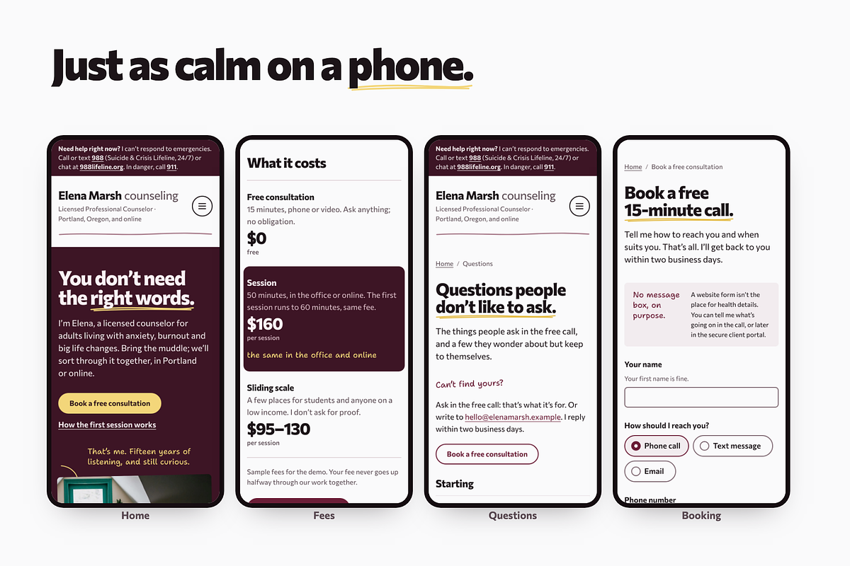 Therapist Counselor WordPress Theme, a WordPress Template by Lavanta (Photo 7 of 9)
