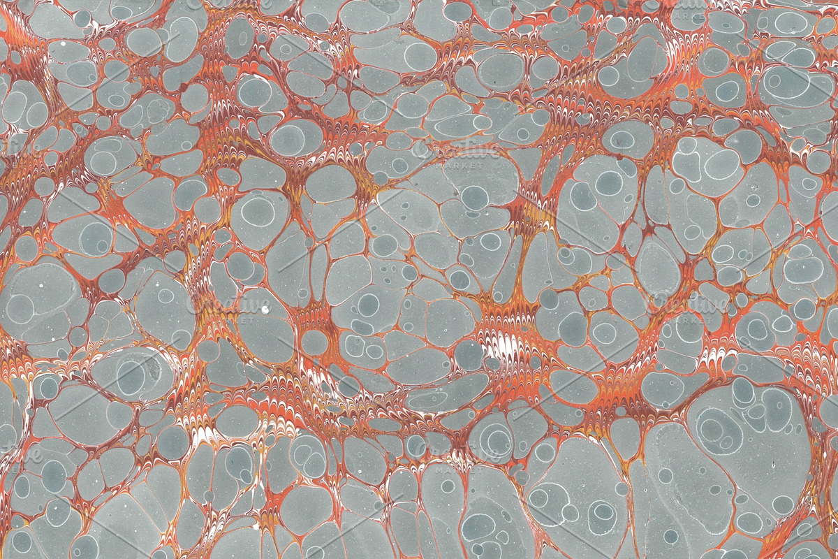 3 Hand Marbled Papers Snake, a Texture Graphic by Marblingdom (Photo 3 of 4)