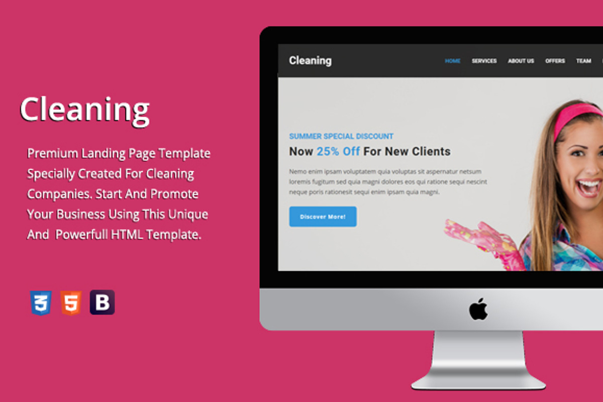 Cleaning - Premium HTML Template, a HTML Template by MYSHOPNAME