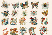 MY FOLK ART POND CLIPART PACK, an Animal Illustration by Daring Digies (Thumbnail 4 of 8)