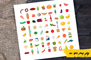 Food icons, an Outline Icon by DOBROGRAPH (Thumbnail 2 of 3)
