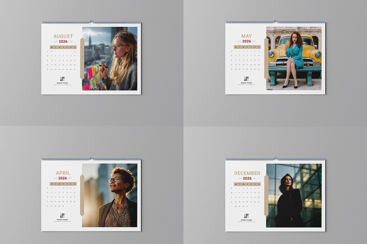 Calendar Template/Landscape 2026, a Stationery Template by Design Zone (Photo 3 of 6)