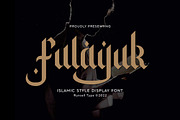 Fulayuk - Arabic Display Font, a Font by Runsell Studio (Thumbnail 1 of 5)