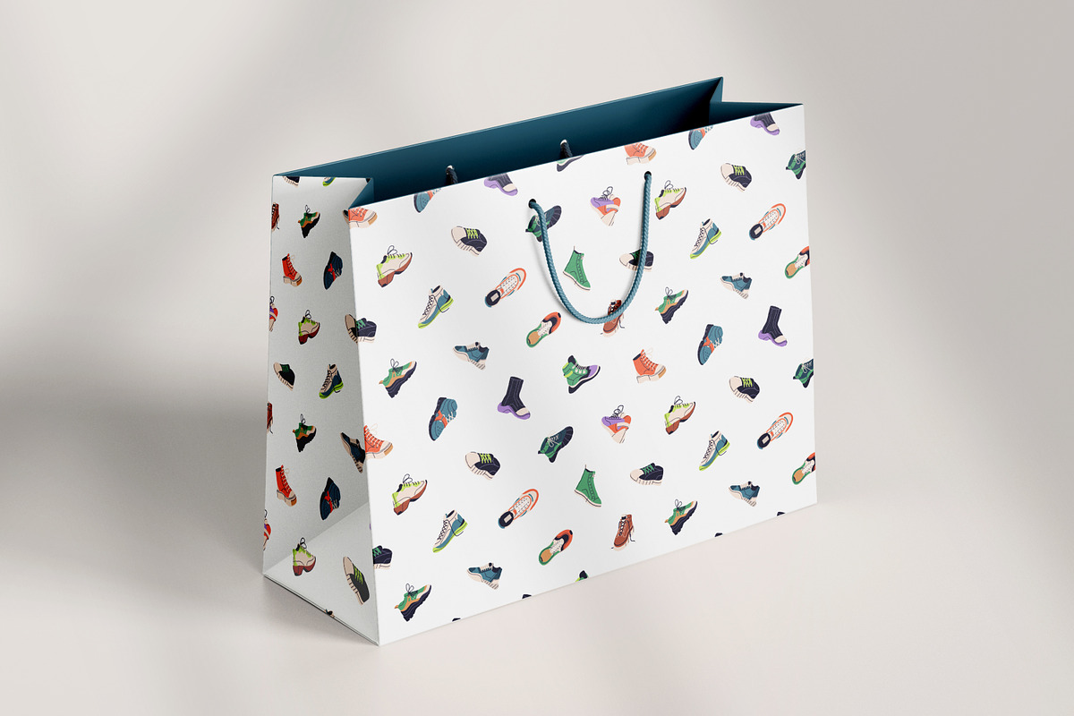 Modern sneakers set + ad templates, an Object Illustration by PaperTrident (Photo 15 of 16)